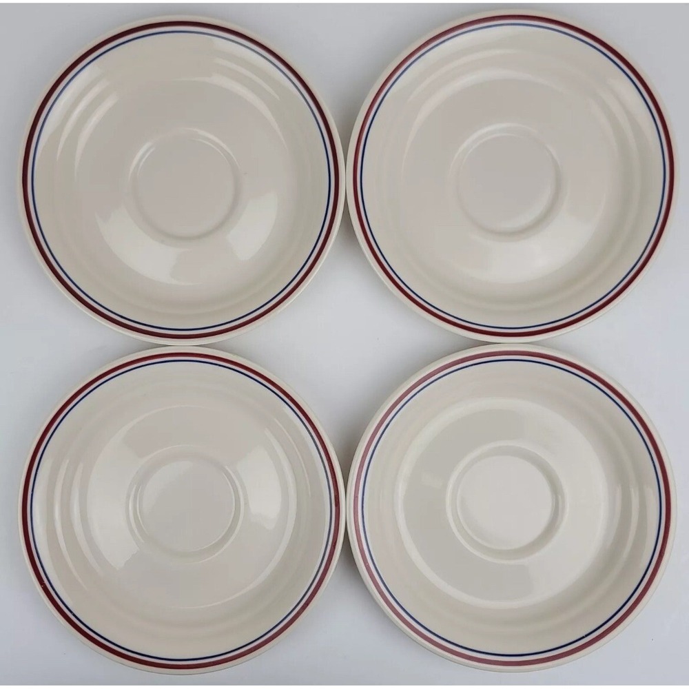 4‎ VTG CORELLE Abundance SAUCERS RETIRED Fruit Design 6-1/4" GREAT CONDITION